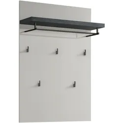 Garderobenpaneel HARPER NARDO (BHT 80x115x28 cm) - weiß - BHT 80x115x28 cm