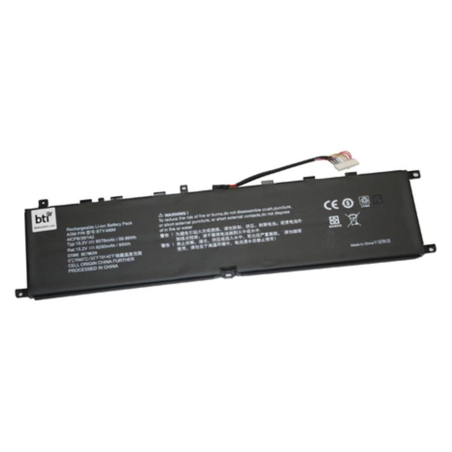 BTI Replacement 4-cell Battery for MSI GS66 Stealth 10SFS GS66 Stealth 10SGS GS66 Stealth 10SE-045 GS66 (4 Zellen, 6250 mAh) (BTY-M6M-BTI)