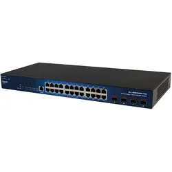 ALLNET Switch smart managed Layer2 24 Port • 24x GbE • 4x SFP+ • 19 • Lüfterlos • ALL-SG8428M-10G