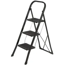 Toolcraft, Leiter + Gerüst, TO-10398471 Stahl Klapptritt klappbar, Montage ohne Werkzeug Arbeitsh (Klapptritt)