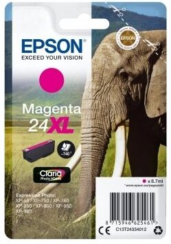 Epson Nr.T2433/c13t24334022 Blækpatron, Rød