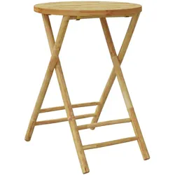vidaXL Gartentisch Klappbar Ø55x75 cm Bambus