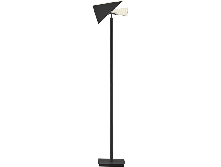 Stehlampe Edge schwarz Eisen 4500 lm H 185 cm - LED - Lichtfarbe: Extra warmweiss - Kaltes Tagesweiss - LED Energiesparlampen