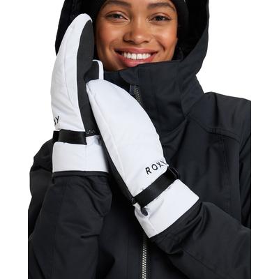 Snowboardhandschuhe ROXY "ROXY Jetty", Damen, Gr. S, weiß, Kunstfaser, Handschuhe