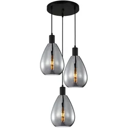 Italux PND-27812-3A-BK-SG Pendelleuchte Zulo E27