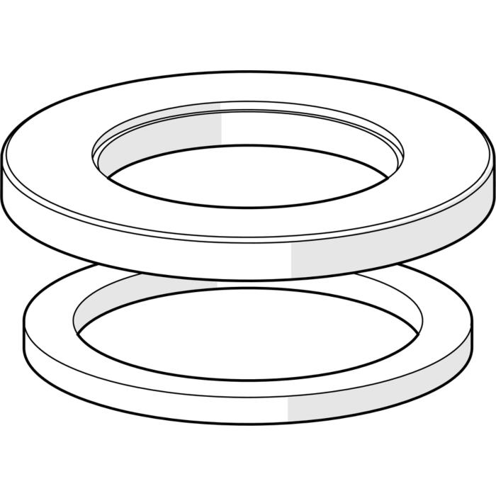 Hansa Rosette d: 55 mm chrom komplett 59913963