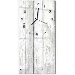 WANDUHR aus Glas 30x60 cm - Holz