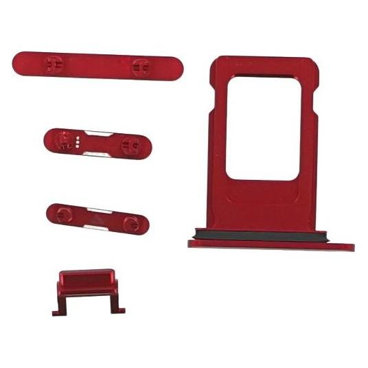OEM Button Set für iPhone XR rot (Apple iPhone XR) (25446002)