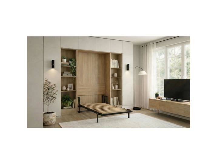 Lit escamotable 1 place WallBedKing Morphy Classic 90x190 vertical – lit mural gain de place modulable et extensible