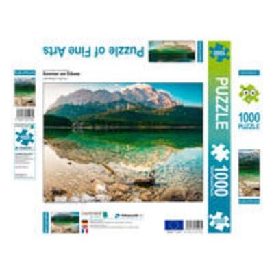 CALVENDO Puzzle Sommer am Eibsee | 1000 Teile Lege-Größe 64x48cm Foto-Puzzle für glückliche Stunden