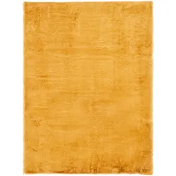Kunstfell Caroline 1 in Currygelb ca. 80x150cm