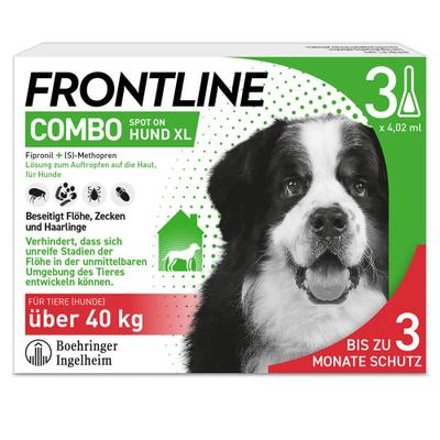 Frontline Combo Spot on Hund XL Lsg.z.Auft.a.Haut 3 St Einzeldosispipetten
