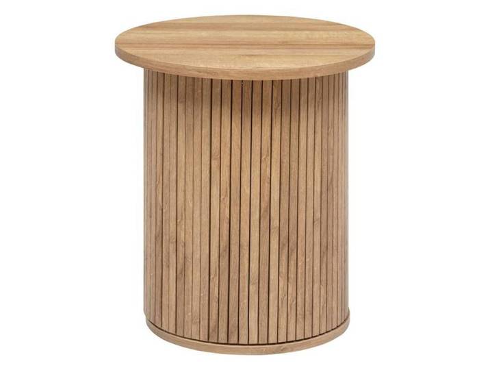 Table à café  Colva  en placage effet bois D45cm - Atmosphera Créateur d'intérieur