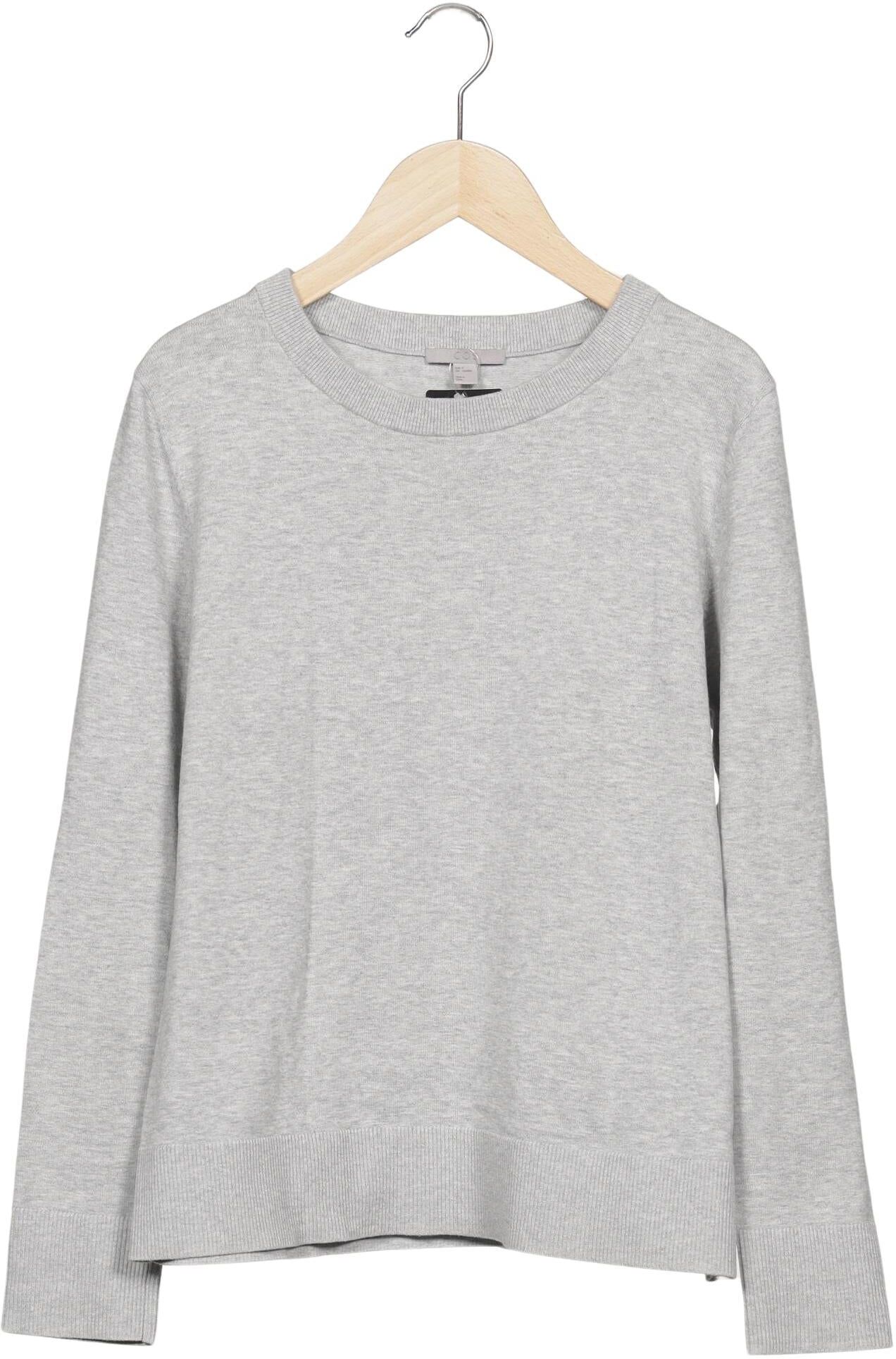 COS Damen Pullover, Grau, Gr. S, Baumwolle - Second Hand