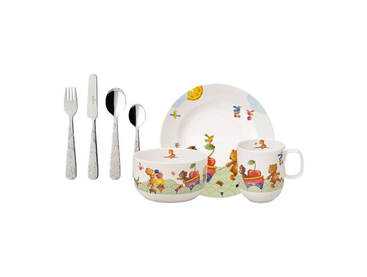 Villeroy & Boch Service pour enfants et Couverts Hungry as a Bear 7 Pièces