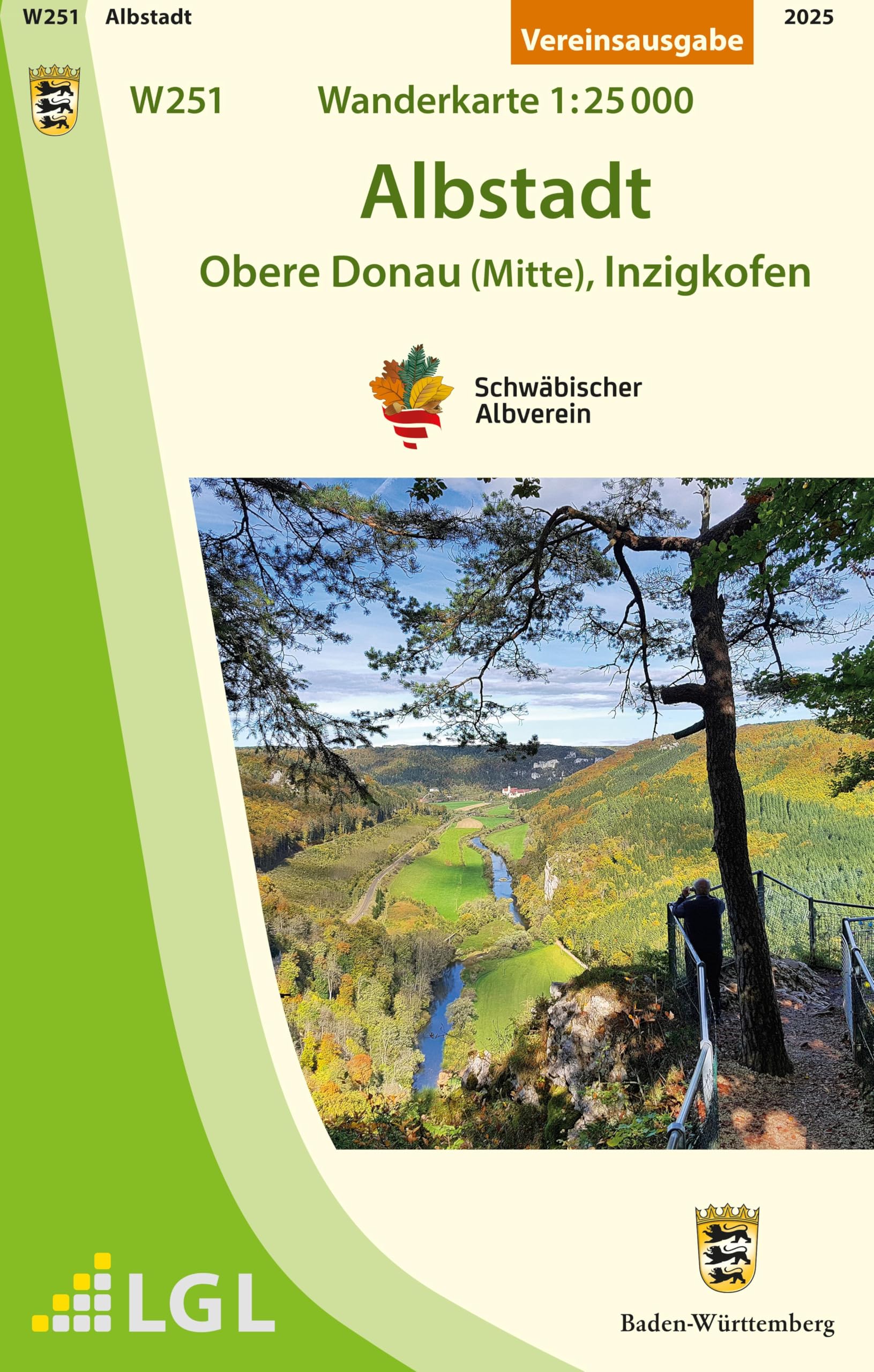 W251 Albstadt - Obere Donau (Mitte), Inzigkofen: Wanderkarte 1:25.000 (Karte des Schwäbischen Albvereins) - Preis vom 09.10.2026 07:28:09 h