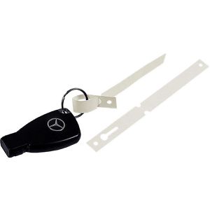 Eichner Schlüsselanhänger Tyvek, beschriftbar, weiß, Endlosfaltug, 160 x 12,7mm, 1.000 Stück