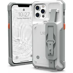 UAG Workflow Battery Case (Apple iPhone 15), Smartphone Hülle, Grau, Weiss
