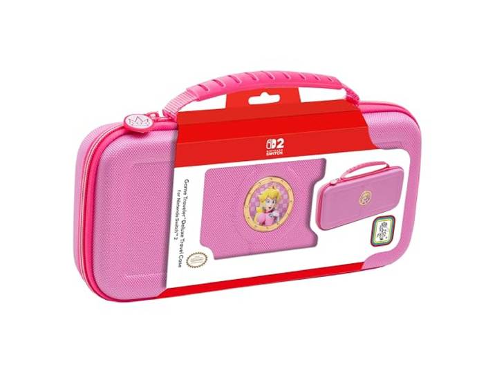 R.D.S. Industries, INC. - Game Traveler gelicentieerde luxe reiskoffer voor Nintendo Switch, Nintendo-switch 2, OLED, prinses perzik (PP12)
