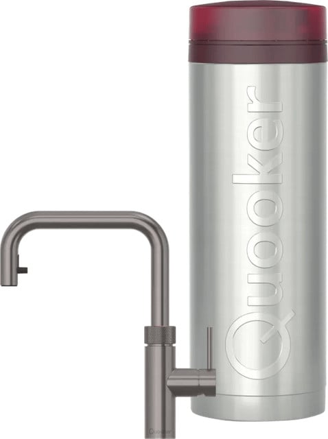 Quooker PRO3 met Quooker Flex Square kraan in Gunmetal