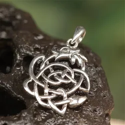 Drachensilber Keltischer Drache Anhänger Silber Kelten Knoten fein gearbeitet 925/000 - Silber