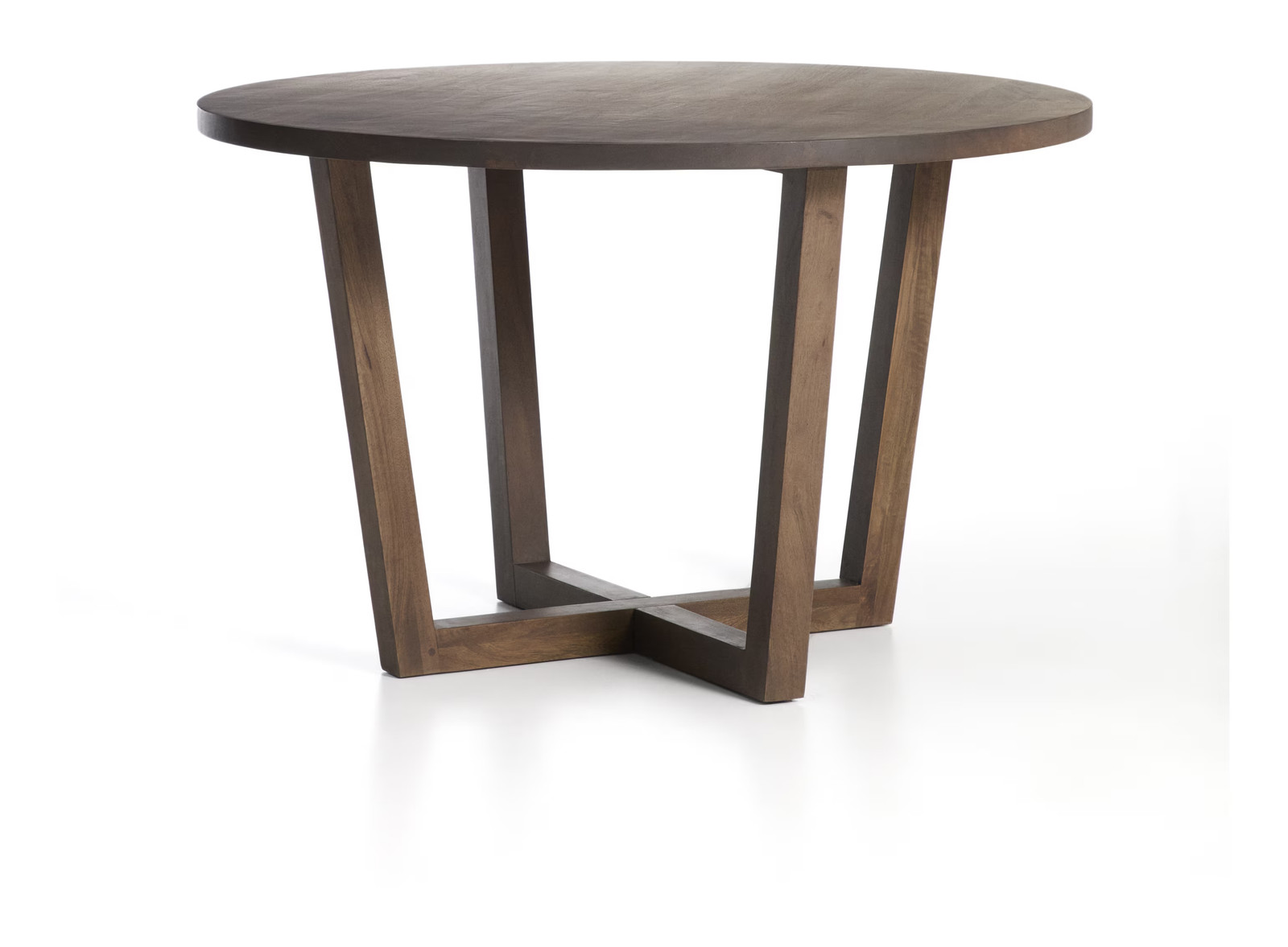 Kave Home Nahla Ronde Eettafel van Mangohout - Bruin - Ø120 cm