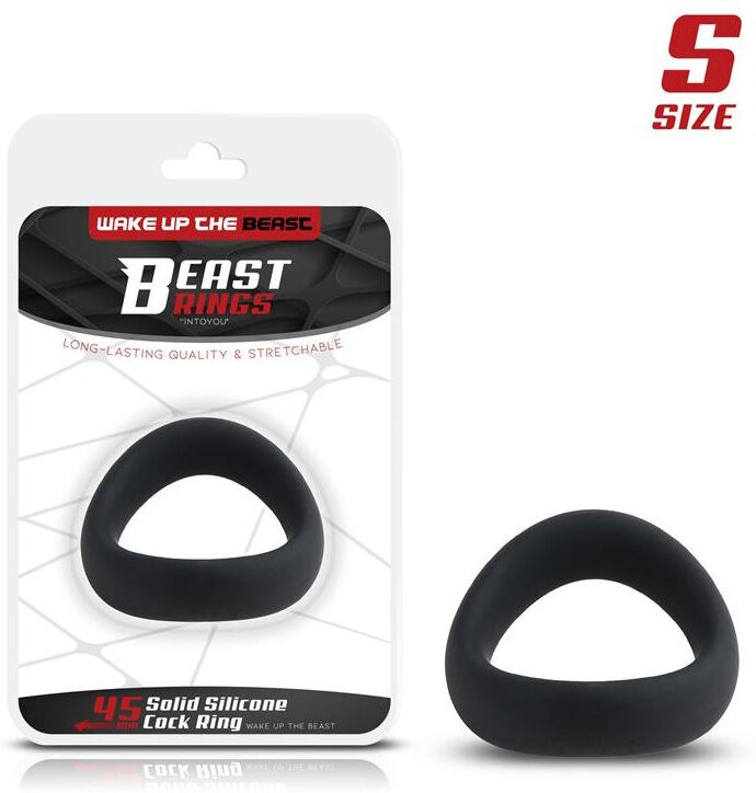 BEAST RINGS Anneau pénien en silicone solide 4,5 cm