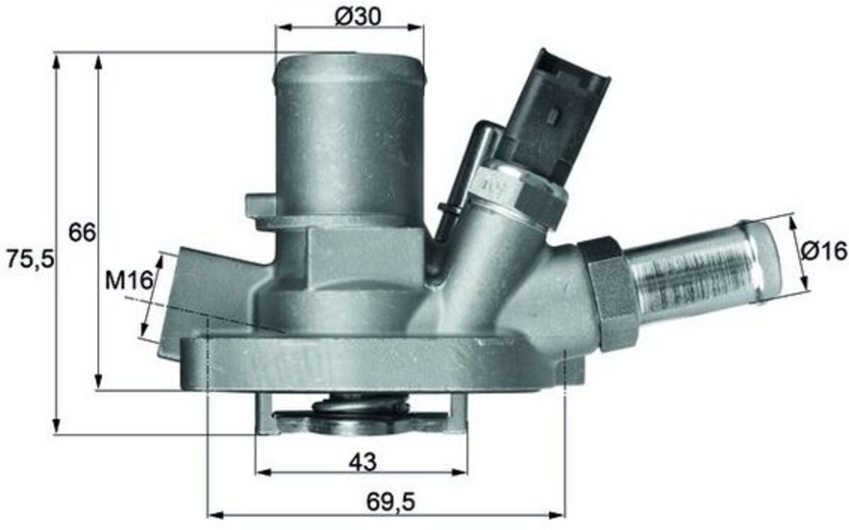 Thermostat, Kühlmittel MAHLE TI 147 80