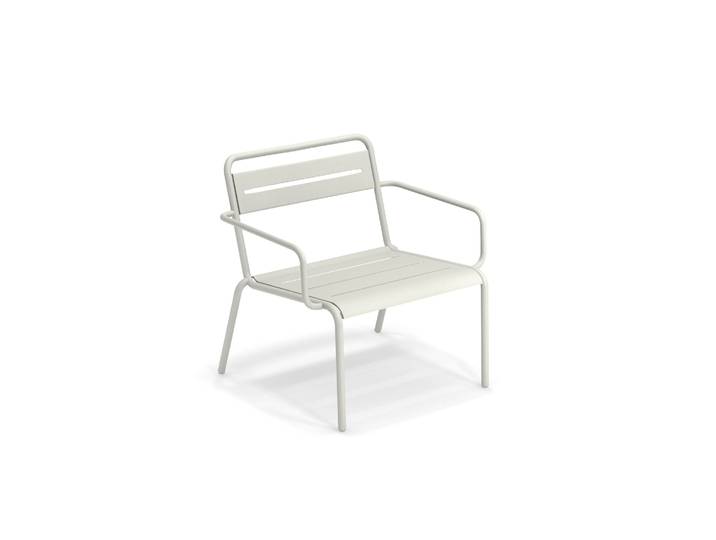 Loungesessel, Stahl, Weiß, 73,5×69,5×74 cm, Ergonomisch, Modern, Emu