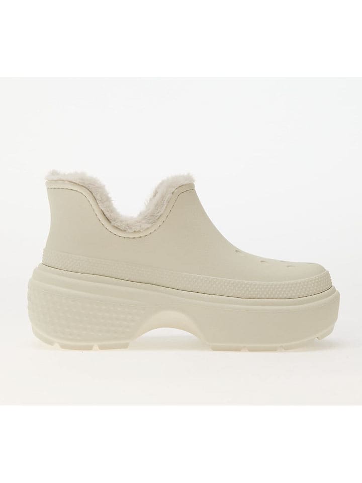Crocs Ankle-Boots "Stomp Lined" in Creme - 41/42