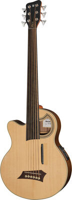 Warwick Alien Deluxe 6 NT FL LH Natural Transparent Satin