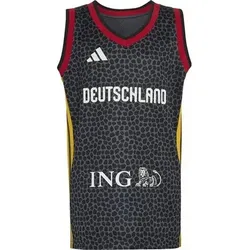 ADIDAS Kinder Trikot DBB Basketball-Auswärtstrikot, Größe 176 in Schwarz Schwarz
