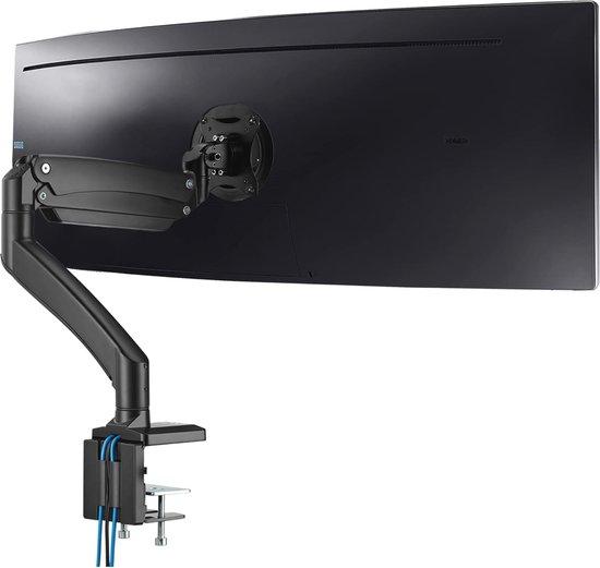 Monitor-Steckdose für 13"-43"-Bildschirme - Bewegung, Hochverstellbarkeit, Kabelmanagement - Schwarz