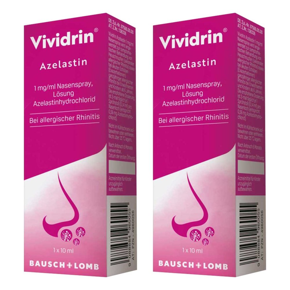 Dr. Gerhard Mann Vividrin Azelastin Nasenspray bei Heuschnupfen und Allergien 08104584