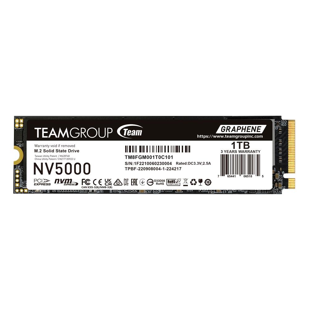 Team Group NV5000 M.2 PCIe 4.0 SSD - 1 TB TM8FGM001T0C101