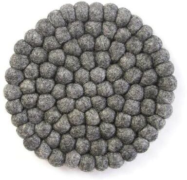 The Curated Nomad Southard Neutral Felt Ball Trivet