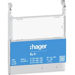 Hager NH1-Infoträger mit Produktinformation