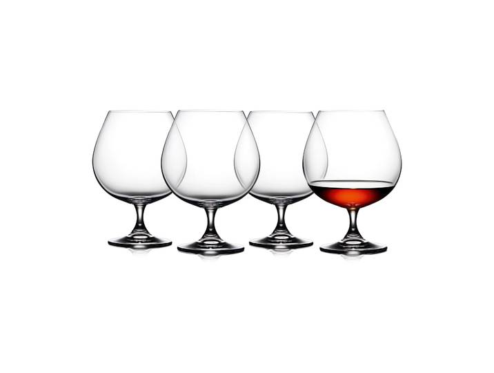 Lyngby Glas Verre à cognac Juvel 69 cl, lot de 4 Cristal