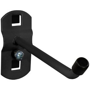 ADB Werkzeughalter 73115, schwarz, für Lochwand, mit schrägem Hakenende 45°, aus Metall, 100 mm