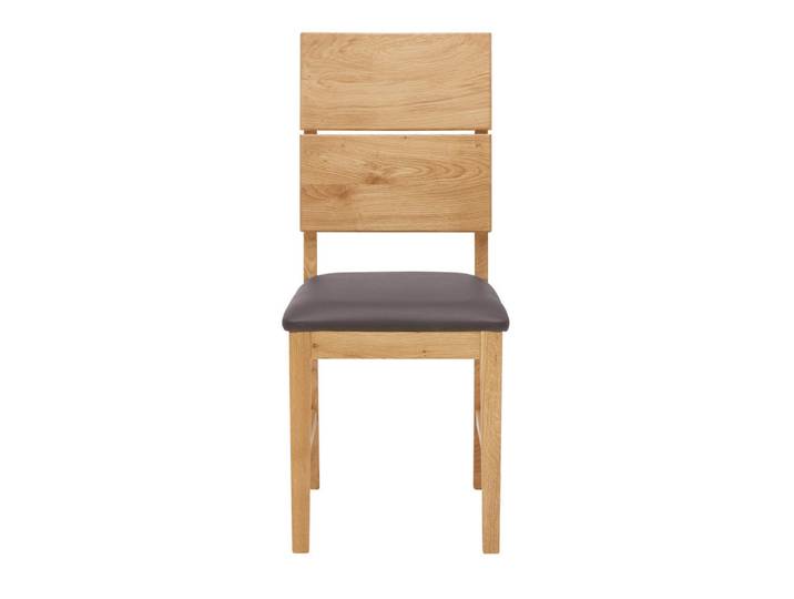 Linea Natura Stuhl, Braun, Eichefarben, Holz, Textil, Wildeiche, massiv, eckig, 43x94.5x50 cm, Esszimmer, Stuhl, Esszimmerstühle