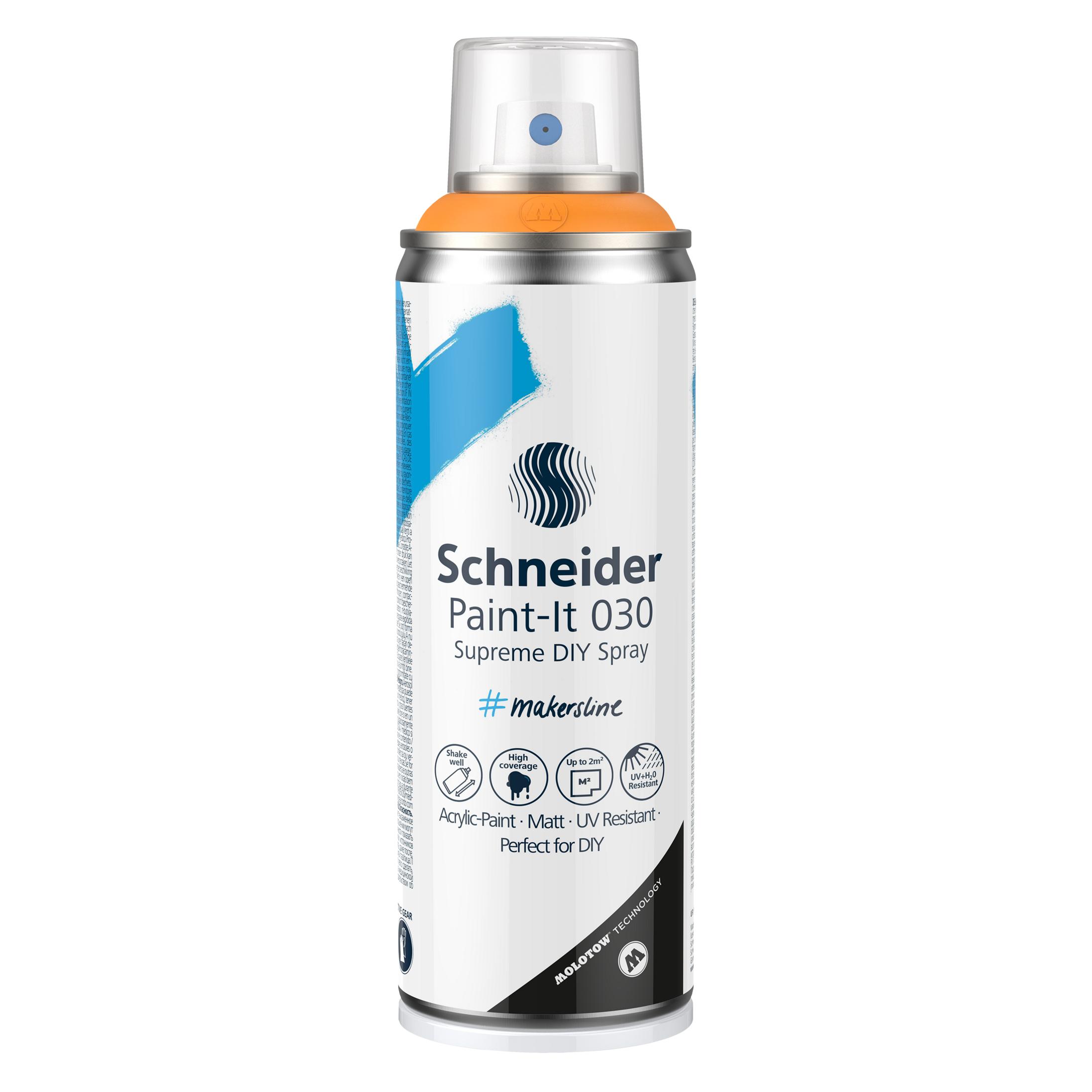 Schneider Paint-It 030 ML03050108 Acrylfarbe Hellorange 200 ml (200 ml) (ML03050108)