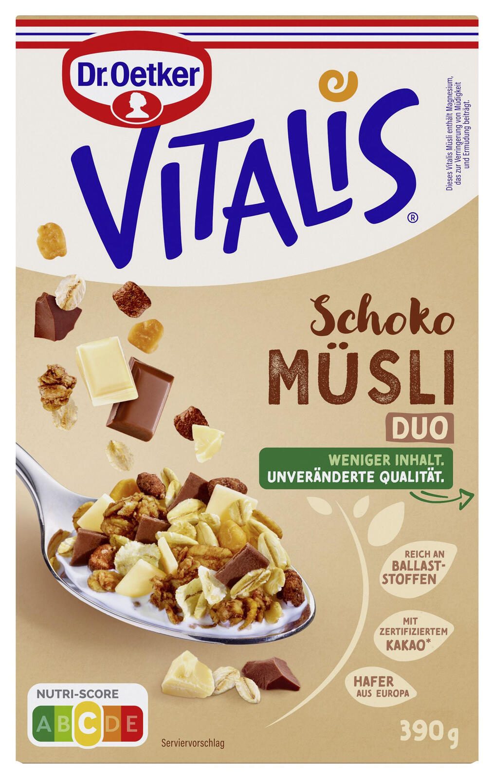 Dr. Oetker VITALIS Schokomüsli Duo 390,0 g 20348