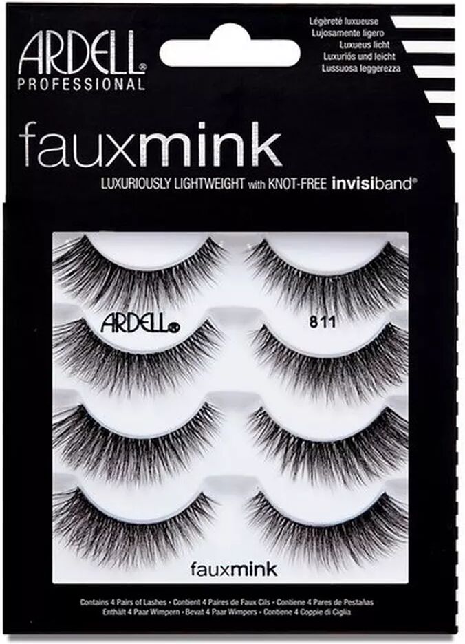 Ardell - Faux Mink 811 Multipack, 4 Paar, Black