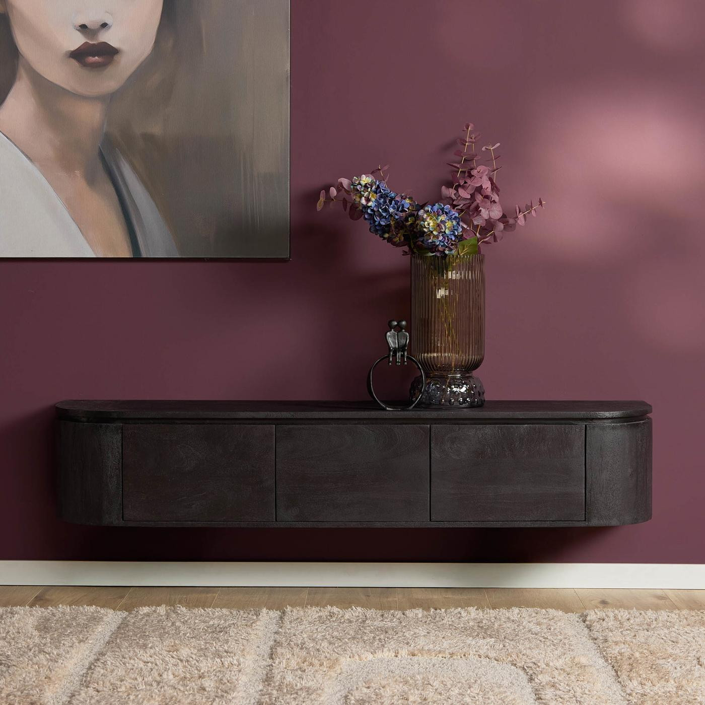 Starfurn Modern Tv-meubel Excellent Zwart 160 cm