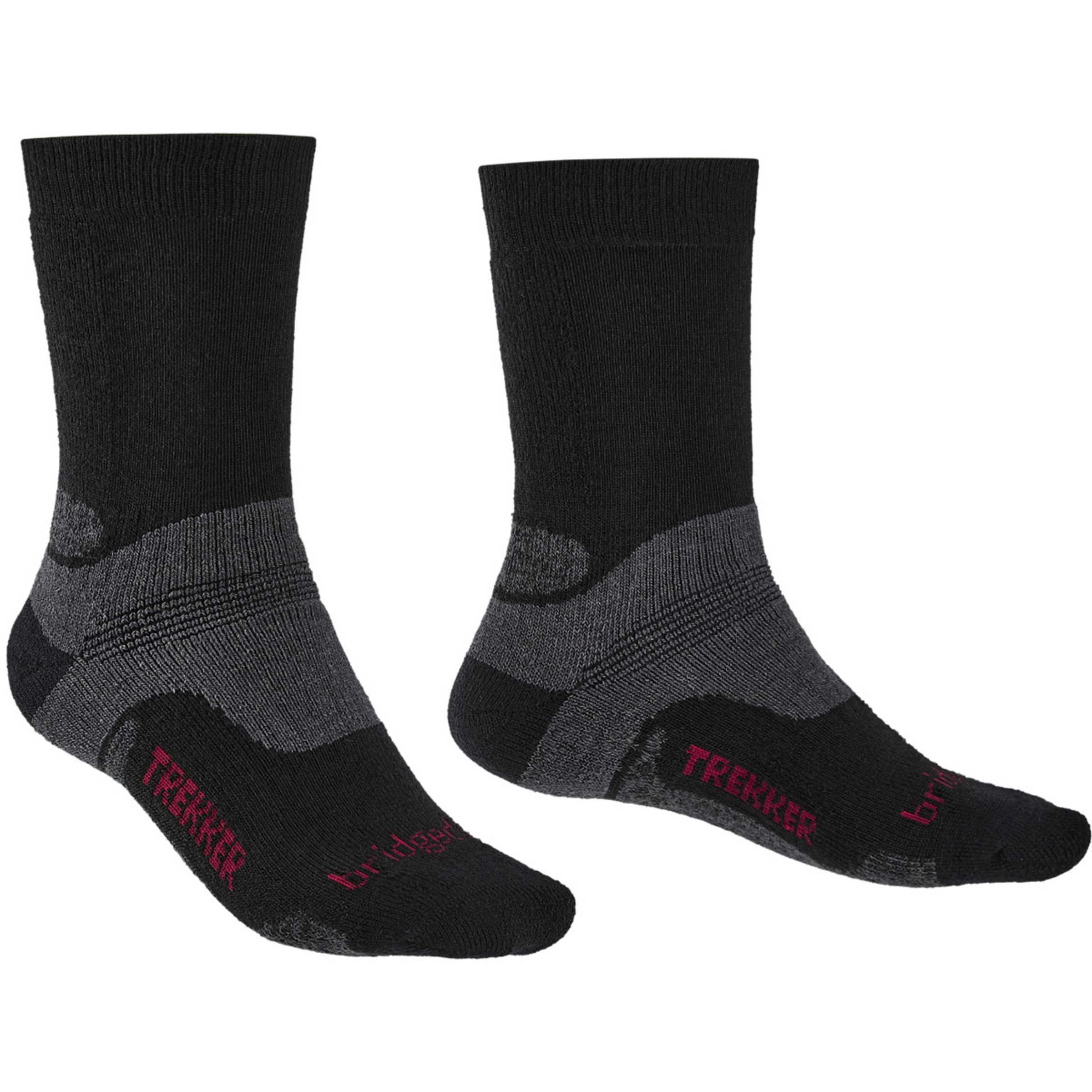 Bridgedale Hike MW Herren Wandersocken schwarz Größe 36 Trekking Widerstandsfähig Merinowolle