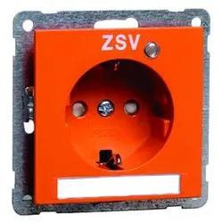 Peha - Steckdose SCHUKO, orange ZSV, LED