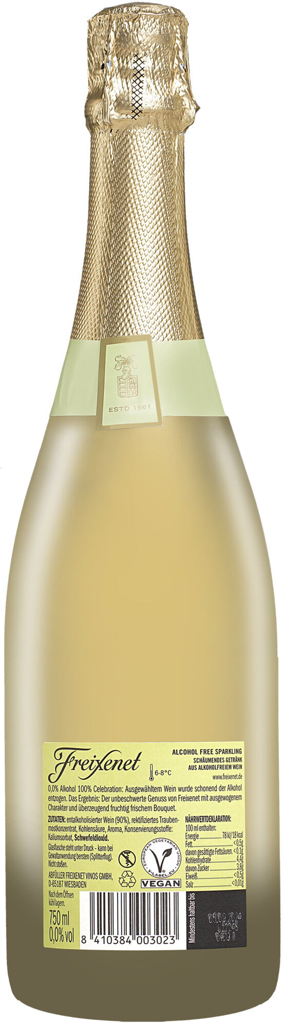 Freixenet Legero alkoholfrei 0% Vol. Süß aus Spanien