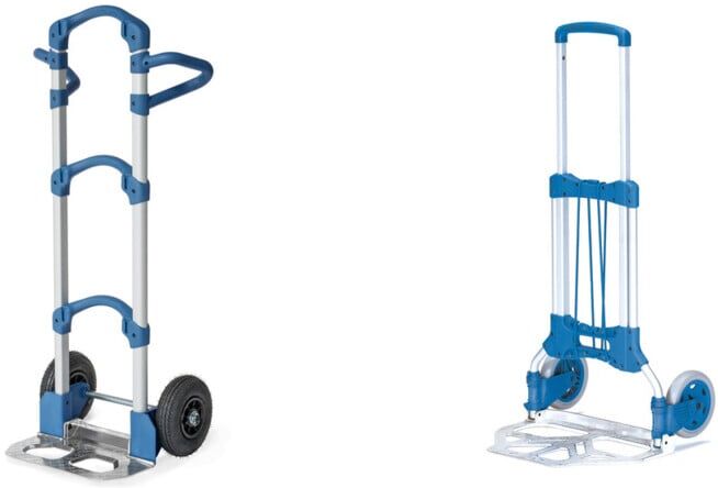 Set fetra Alu-Kompaktkarre Wuppi + Transportkarre klappbar Trgf. 125kg