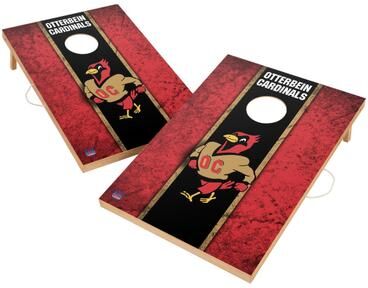 Skip's Garage Vintage Otterbein University Cardinals Regulation 2x4 Cornhole Set