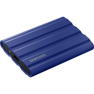 Samsung Festplatte Portable SSD T7 Shield, 1,8 Zoll, extern, USB 3.1, blau, 2TB SSD
